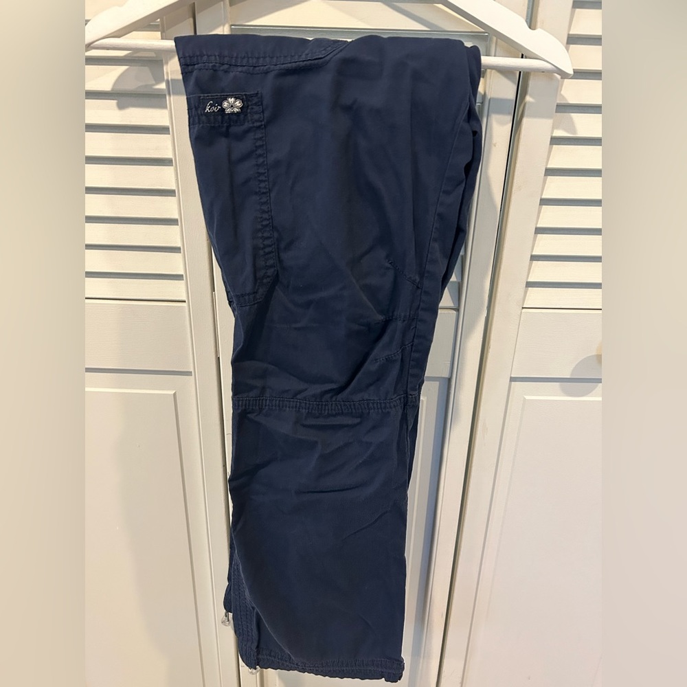 Koi small navy scrub pants